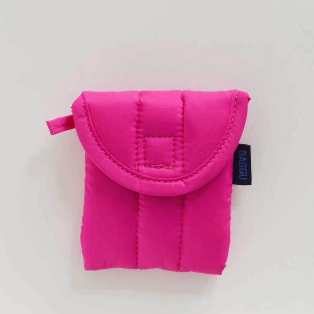 NWT BAGGU Puffy Earbuds Case - Primrose